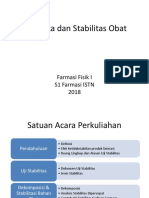 Kuliah 2 Kinetika Dan Stabilitas Obat 2018