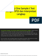 Cara Uji One Sample T Test Dengan SPSS