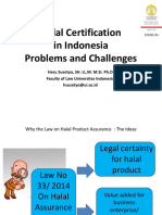 Problem and Challenges of Halal Certification