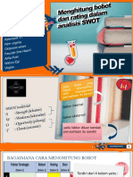 Menghitung Bobot Dan Rating Dalam Analisis SWOT