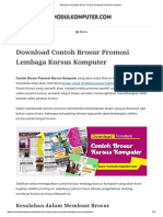 Template Brosur Kursus Komputer - Modul Komputer