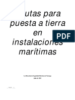 Pautas para puesta a tierra en instalaciones marítimas