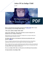 25 Characteristics of An Indigo Child