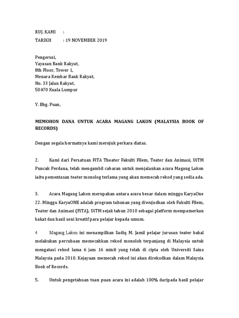 Cara Cara Langkah2 Memohon Yayasan Bank Rakyat Mujahidah Fisabilillah Insyaallah