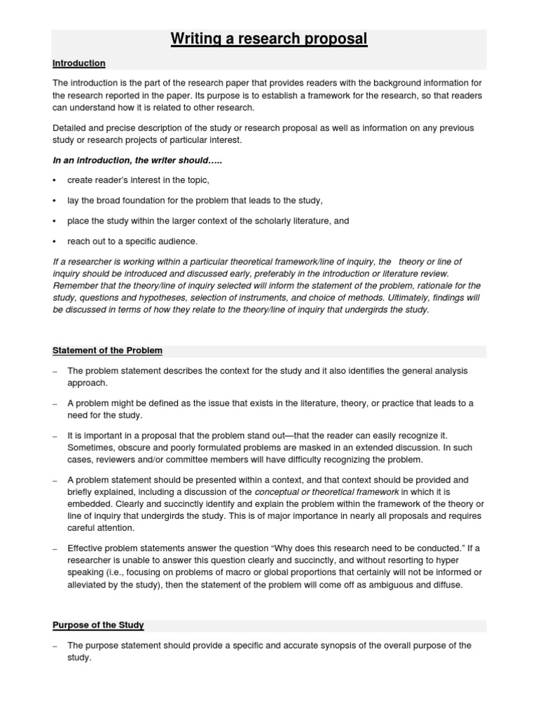 Writing A Research Proposal | PDF | Hypothesis | Validity (Statistics)