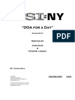 DOA For A Day - CSI New York Script
