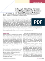 (Nle - Phe) - a-Melanocyte-Stimulating Hormone Significantly Increased Pigmentation and Decreased UV Damage in Fair-Skinned Caucasian Volunteers