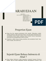 SEJARAH EJAAN