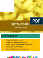 Kuliah 1 - Definisi Sistem Sosial