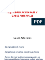 GASES ARTERIALES Y EQUILIBRIO ACIDO BASE