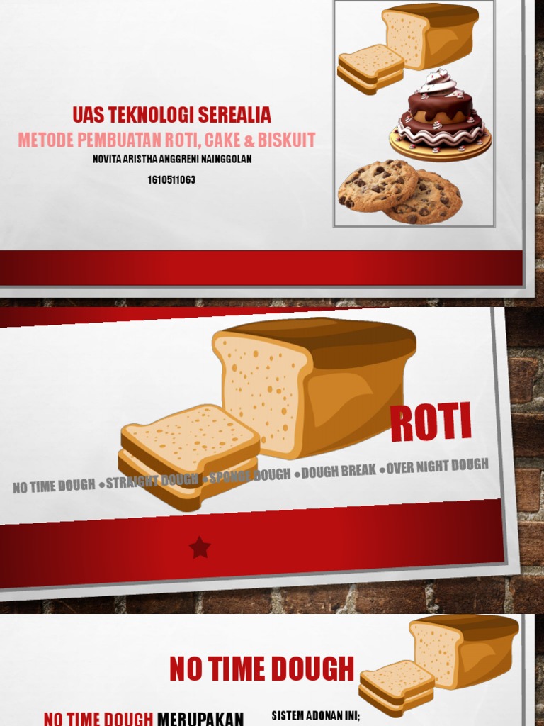 Metode Pengolahan Roti, Biskuit, Cake | PDF