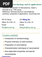 Nanotechnology and Its Applications