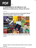 O SUBVERSIVO DO SÉCULO XXI_ Biblioteca Subversiva_ Dicas de livros