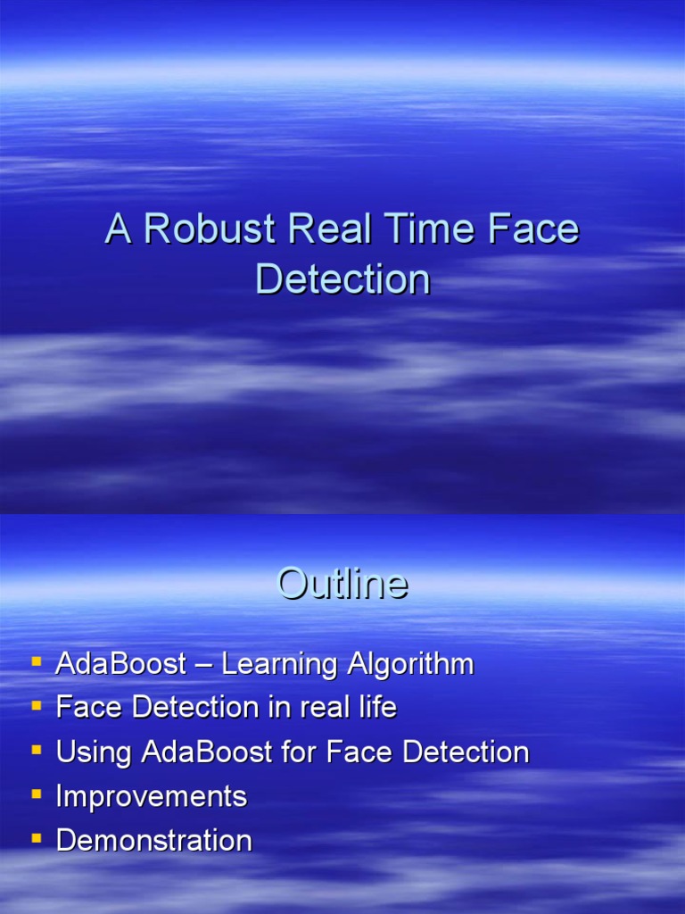 A Robust Real Time Face Detection | PDF | Applied Mathematics | Cognition