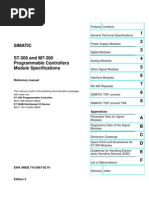 S7-300 and M7-300 Module Specifications