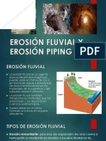 Erosión Fluvial y Erosión Piping