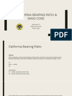 California Bearing Ratio & Sand Cone