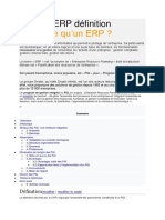 Logiciel ERP Définition