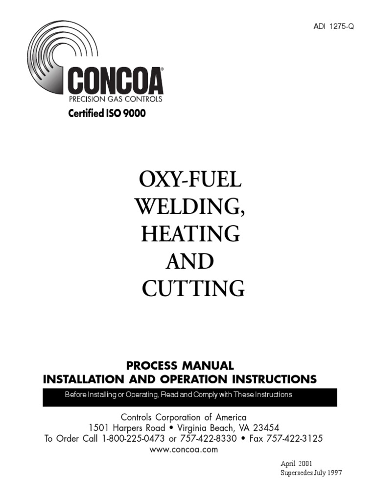 Oxy Fuel Cutting PDF PDF Welding Construction