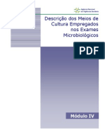 Anvisa-Descrio de Meios de Cultura Usados Em Microbiologia Clinica