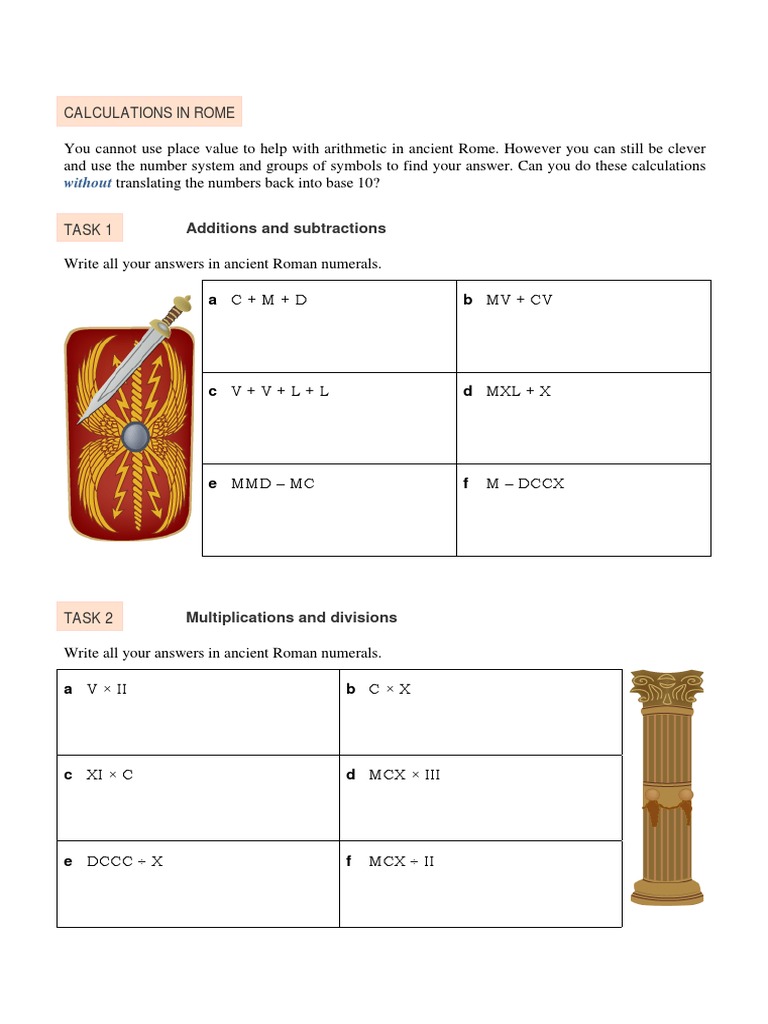 Calculations in Rome | PDF