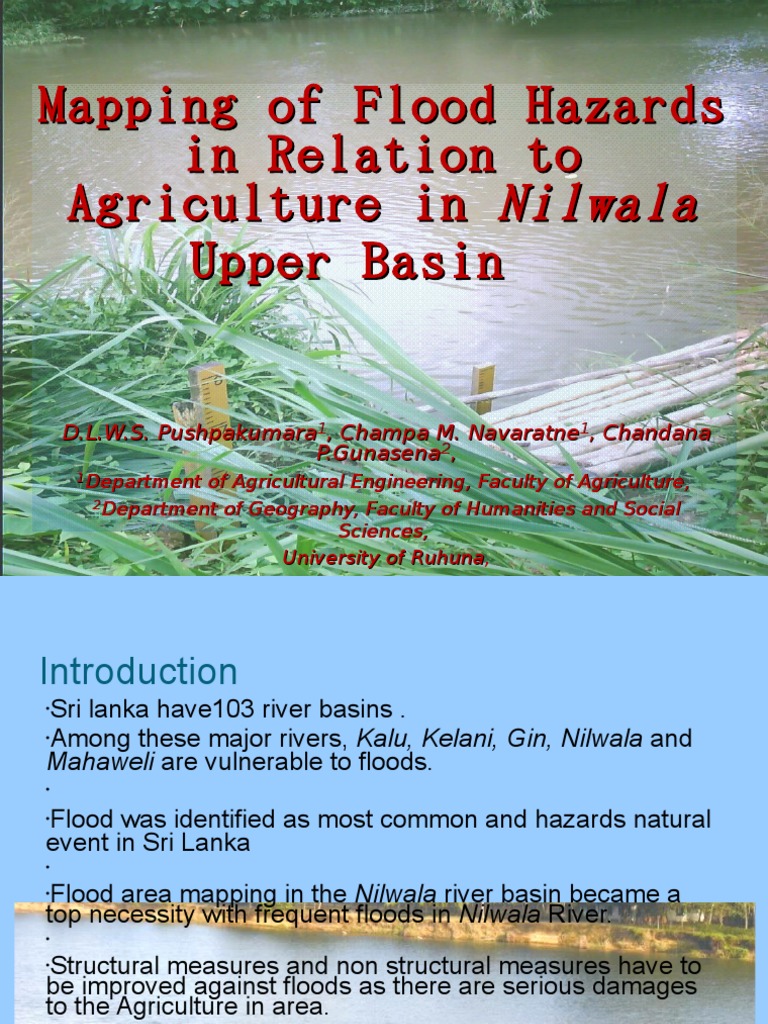 Flood Hazard Mapping in Nilwala Basin | PDF | Drainage Basin | Flood