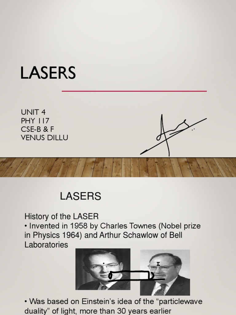 Laser Fundamentals and Properties | PDF | Laser | Emission Spectrum