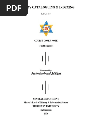 Revised Updated Notebook for Library Catalogu