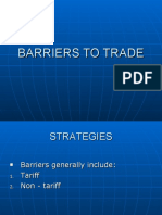 Barriers To Trade