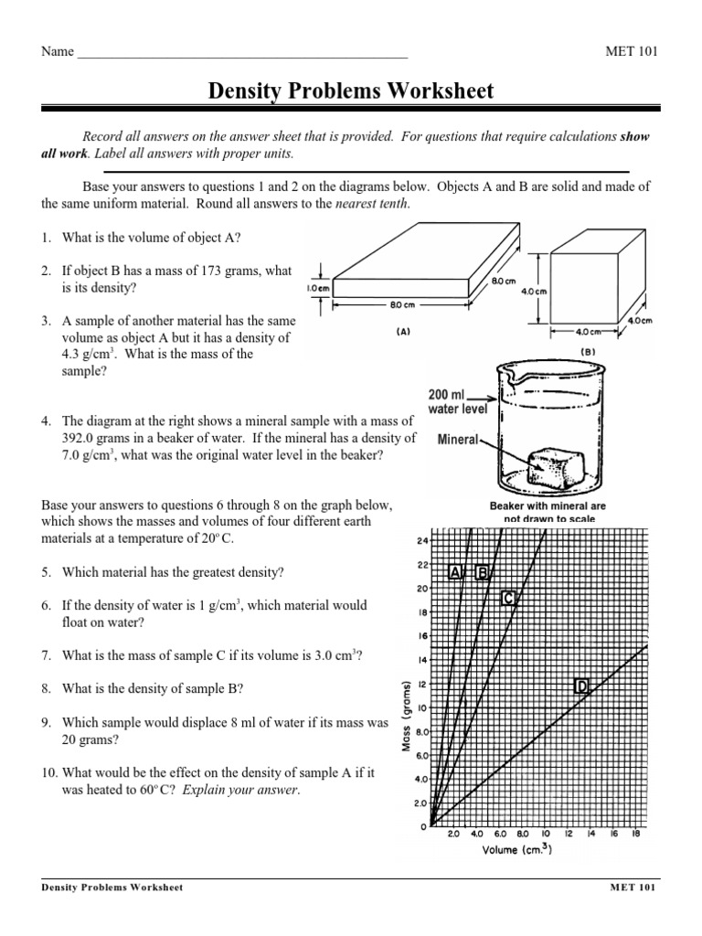 Density Problems