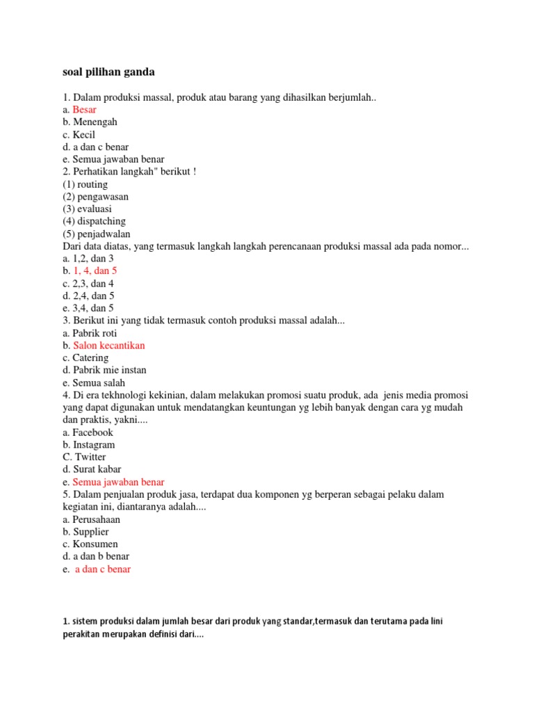 Soal Pilihan Gandahf