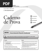 Prova Sensoriamento Remoto