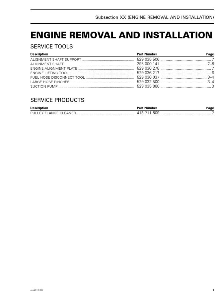 Engine Removal Procedure Guide | PDF | Pump | Electrical Connector