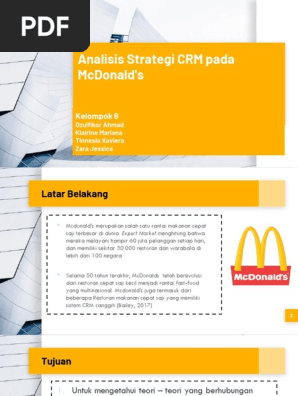Mcd Crm Study Case Kelompok 6 Pdf