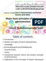 7 Major Basic Principles of Islamic Administration11