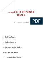 Modelo Dee Analisis Personaje Teatral - Tablas