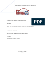 Levantamiento topográfico con estación total