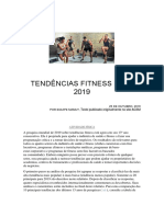 TENDÊNCIAS FITNESS PARA 2019