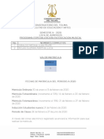 Publicacion Admitidos A2020 Especializacion en Educacion Musical