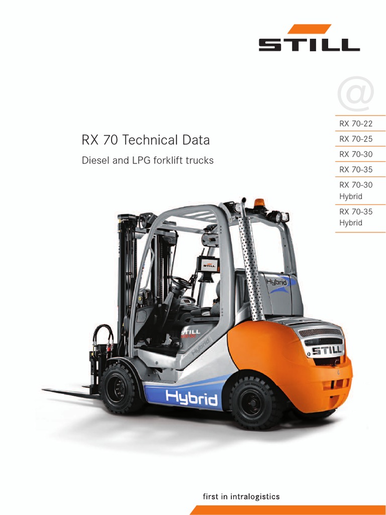 STILL RX 70 Technical Data FREE | PDF | Truck | Hybrid Vehicle