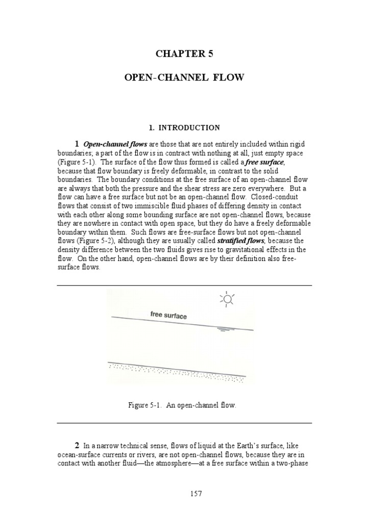 Chapter 5 - Open-Channel Flow PDF | PDF | Potential Energy | Fluid Dynamics