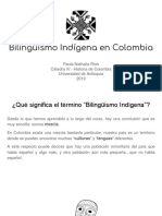 Unidad 6 Bilingüismo Indígena en Colombia - Paula Ríos