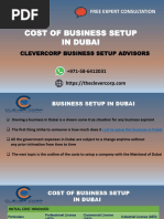 Cost of Business Setup in Dubai