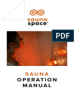 SaunaSpace Sauna Operation Manual Rev 19CE0122