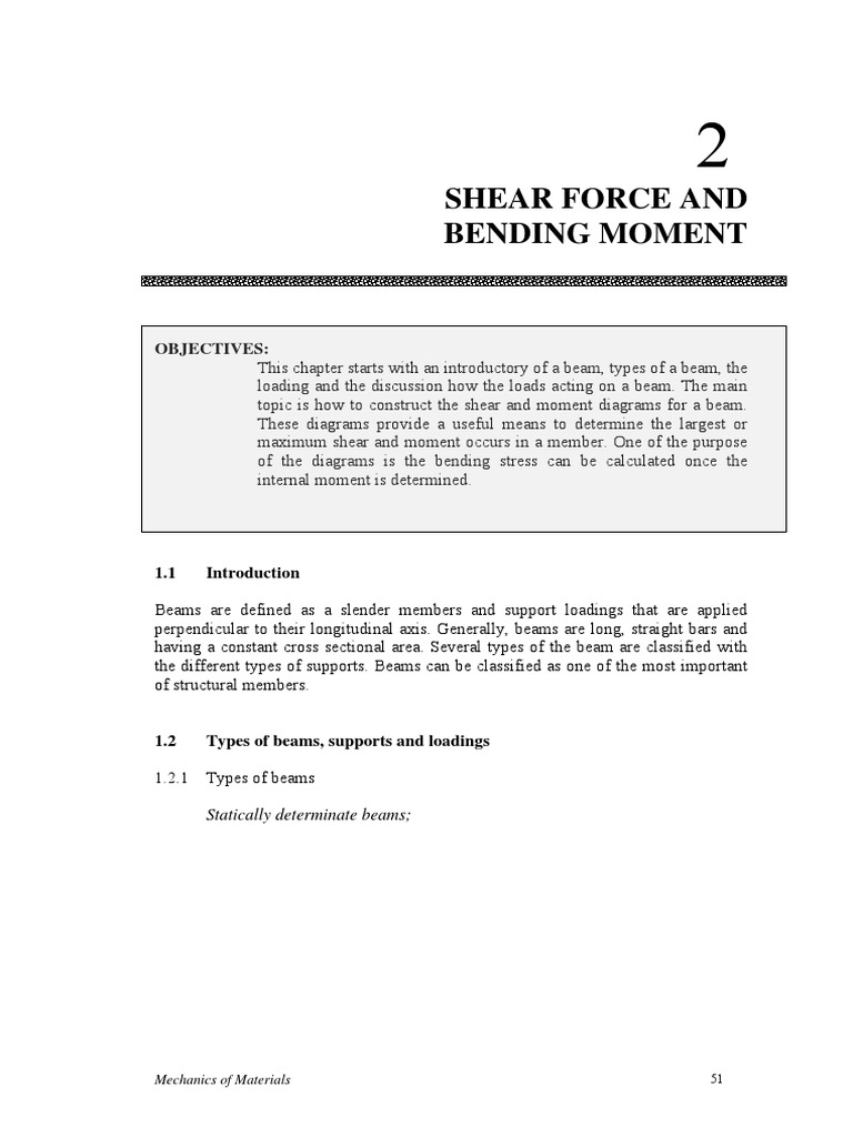 Chapter 3 Pdf Bending Beam Structure