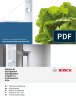 Frigo Bosch KSV29VL30.04 - Notice D'utilisation (90006579803) PDF