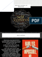 The Self Control of Behavior