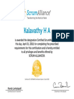 Kalavathy H a-ScrumAlliance CSM Certificate