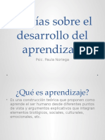 Teorias Sobre El Desarrollo Del Aprendizaje