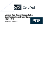Lenovo Data Center Storage Sales Certification Exam Study Guide - DCP 109C